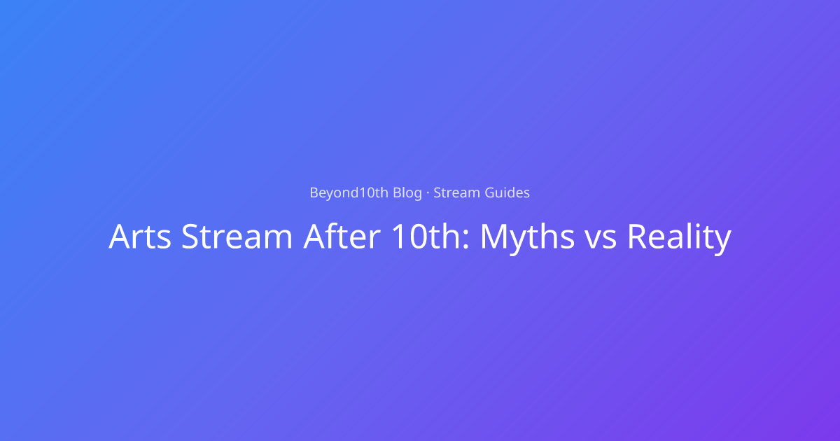 Arts Stream After 10th: Myths vs Reality | Beyond10th