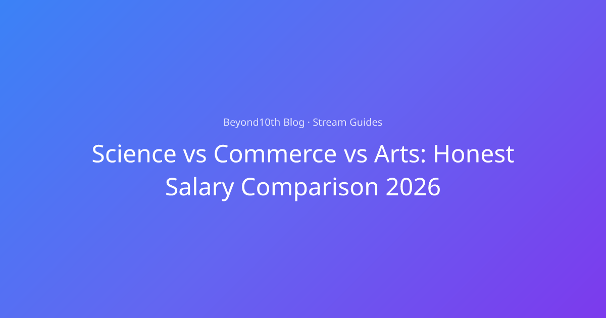 Science vs Commerce vs Arts: Salary Compared | Beyond10th